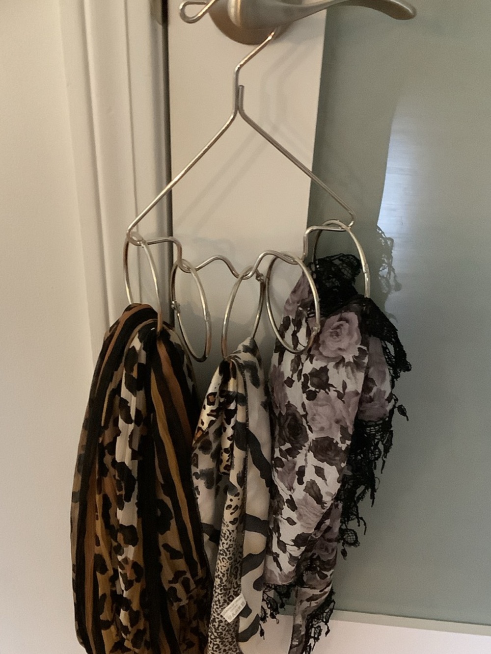 Scarf Silver Holder